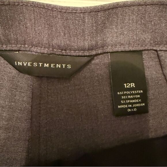 Investments Charcoal Gray Pull-On Stretch Work Pants - Picture 5 of 5